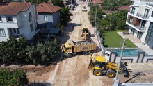 Duacı Mahallesi’nde yol çalışmalarında ikinci etap başladı