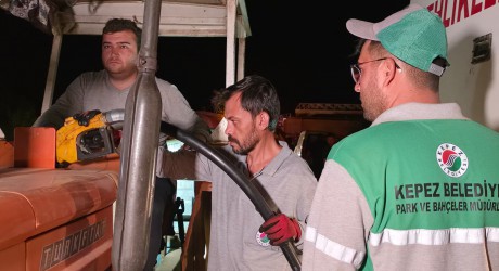 Kepez Belediyesi’nden köylülere mazot desteği