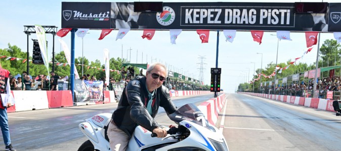 Başkan Kocagöz Moto Drag heyecanına ortak oldu