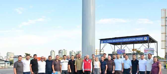 Kepez’in asfaltında öz kaynak dönemi: Emülsiyon Tesisi hizmete girdi