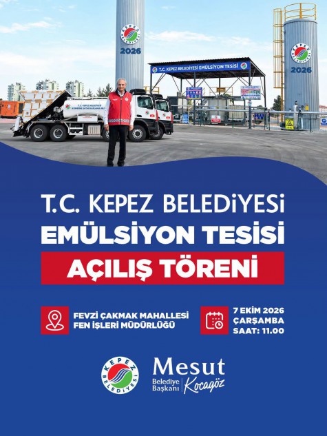 Kepez’in yollarında tasarruf dönemi: Emülsiyon Tesisi açılıyor