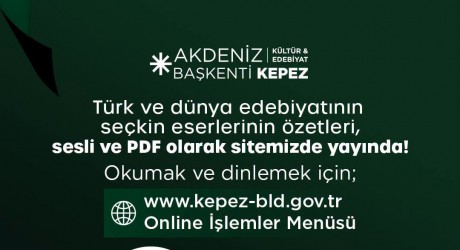 Kepez’de edebiyatın sesi dijital dünyada hayat buluyor