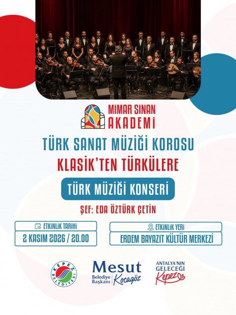 Kepez’de Klasikten Türkülere uzanan müzik yolculuğu