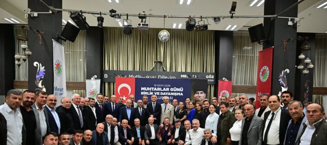 Kepez’in muhtarları Birlik ve Dayanışma sofrasında buluştu