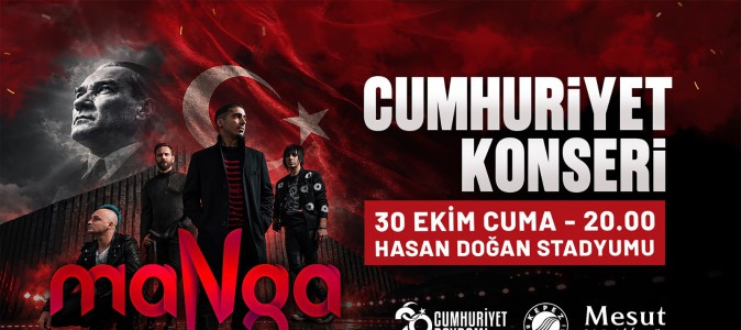 Kepez’de Cumhuriyet coşkusu Manga konseriyle taçlanacak